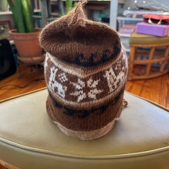 Unisex Soft Alpaca Peruvian Ear Flap Knit Hat main image 4